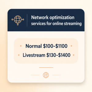 Network optimization services for online streaming Services